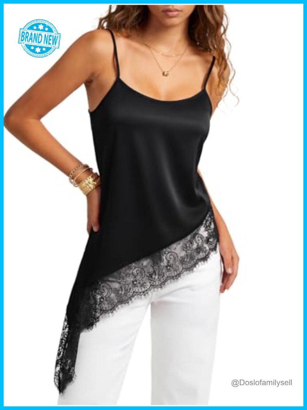 Women's Silky Satin Y2k Cami Top
